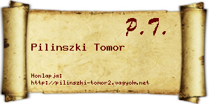 Pilinszki Tomor névjegykártya